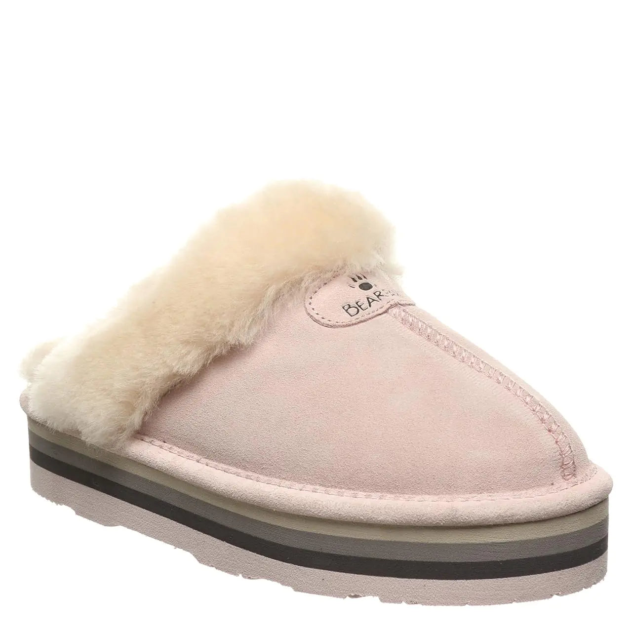 BEARPAW Womens Retro Loki Pale Pink Size 5 | Womens Slippers | Womens Shoes | Comfortable & Light-Weight