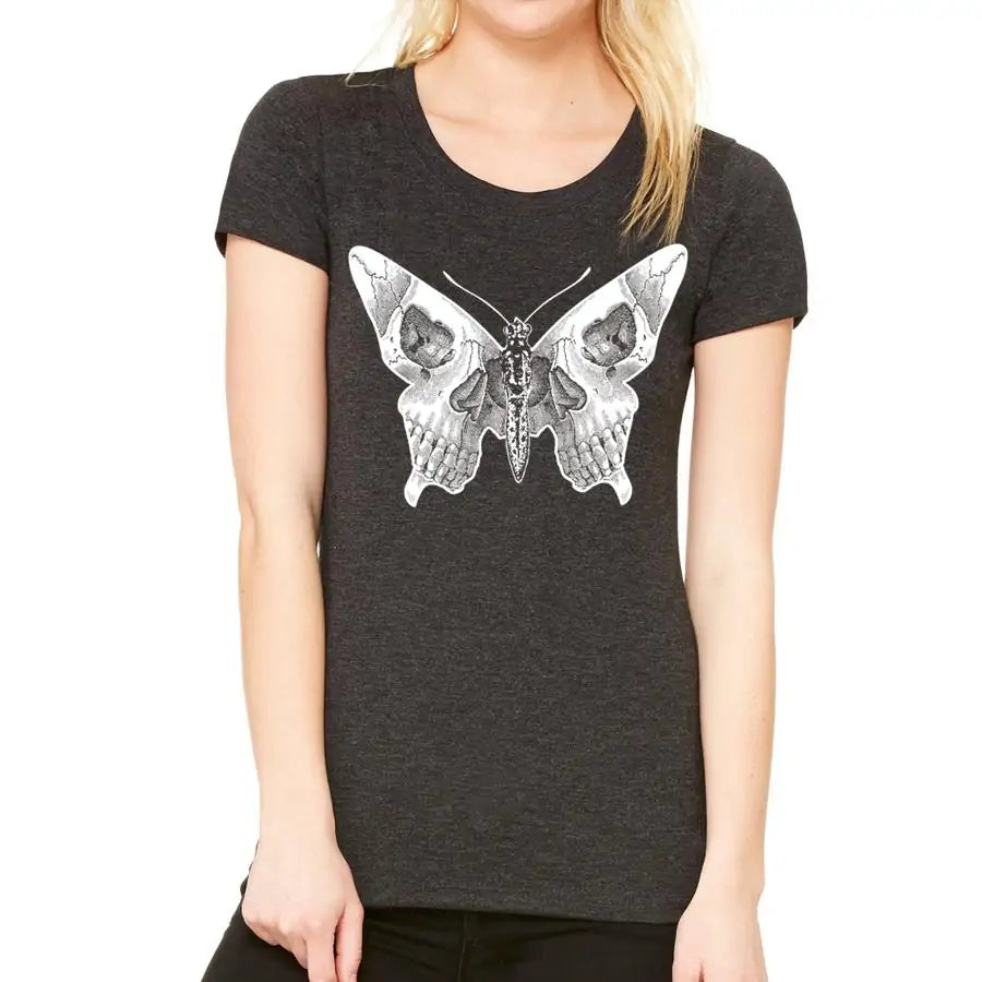 Butterfly skull T-Shirt Women's