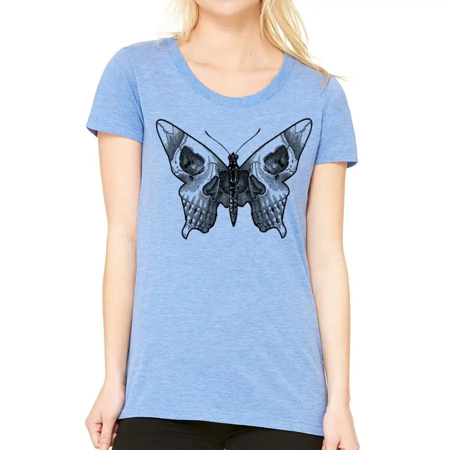 Butterfly skull T-Shirt Women's